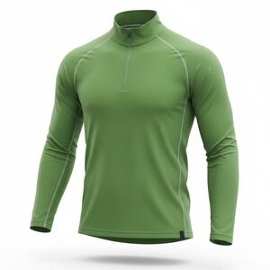 OGIO 1/4 Zip Pullover Mens XL Green Active Performance Long Sleeve Top
